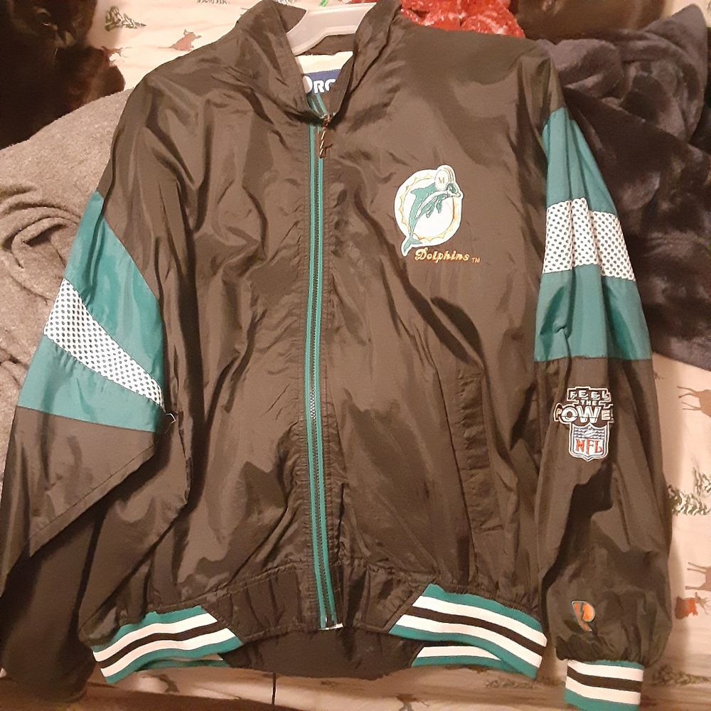 Vintage Miami dolphins windbreaker proplayer size XL